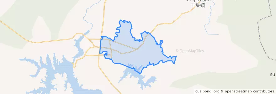 Mapa de ubicacion de Chicheng Subdistrict.