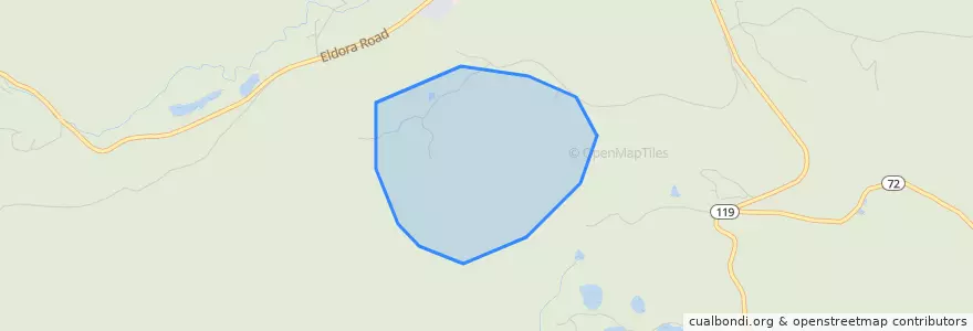 Mapa de ubicacion de West Magnolia Campground.