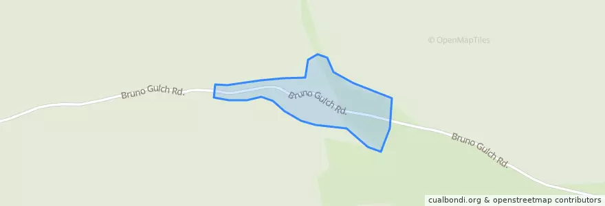 Mapa de ubicacion de Bruno Gulch Campground.
