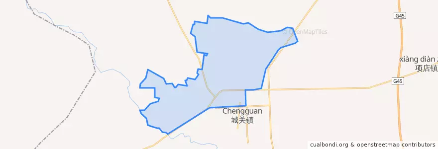 Mapa de ubicacion de 淮河街道.