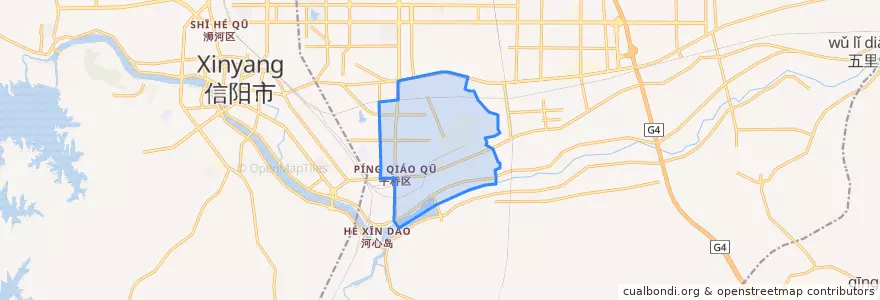Mapa de ubicacion de 平桥街道.
