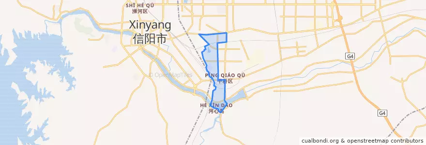 Mapa de ubicacion de 平西街道.
