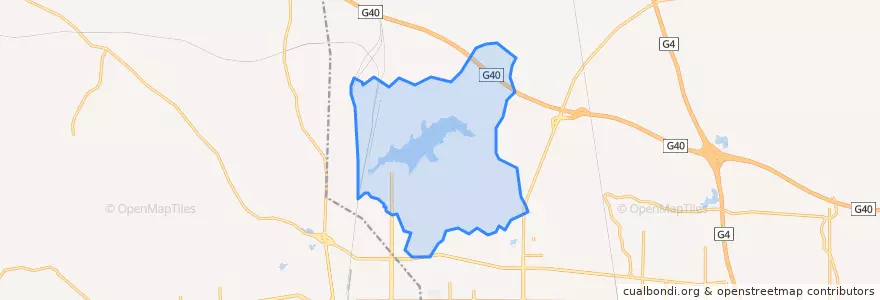 Mapa de ubicacion de 北湖风景管理区.