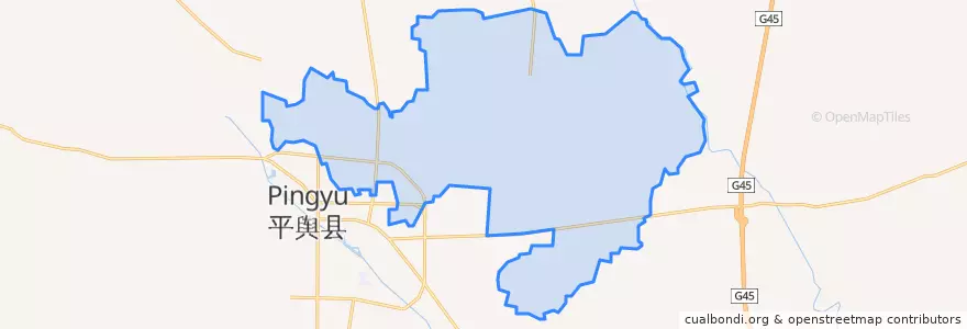 Mapa de ubicacion de 东皇街道.