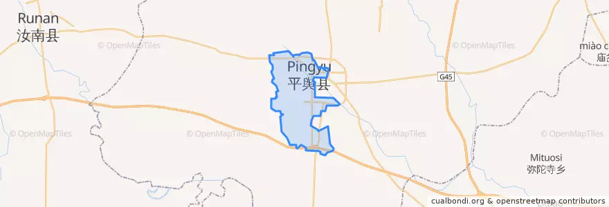 Mapa de ubicacion de Qinghe Subdistrict.