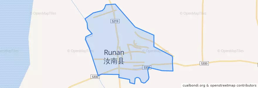 Mapa de ubicacion de 汝宁街道.