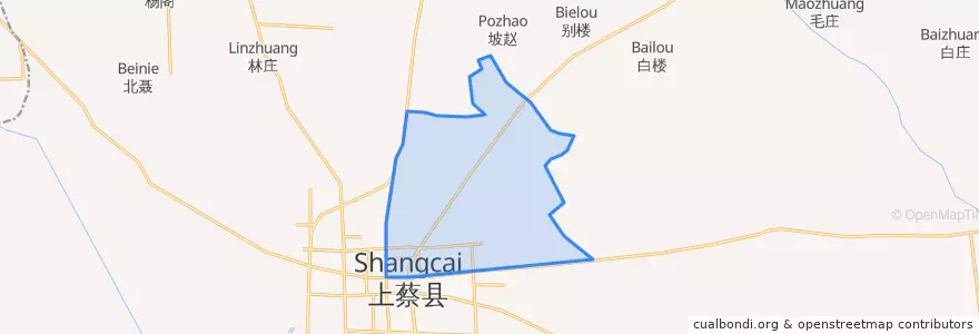 Mapa de ubicacion de 蔡都街道.