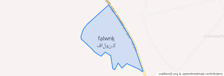 Mapa de ubicacion de فالونک.