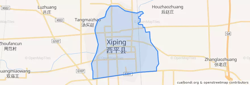 Mapa de ubicacion de Baicheng.