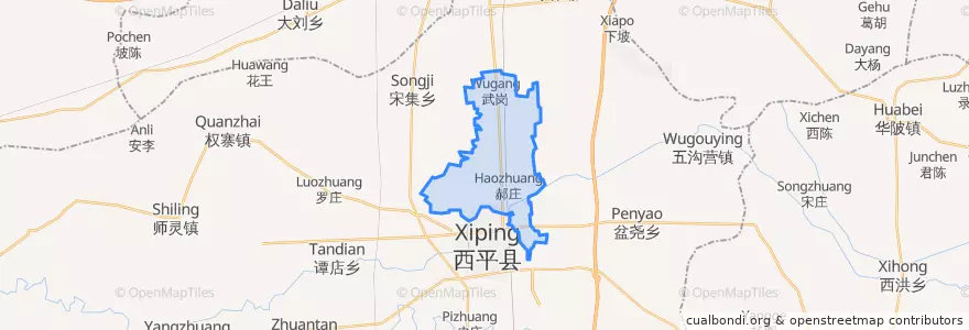 Mapa de ubicacion de 柏苑街道.