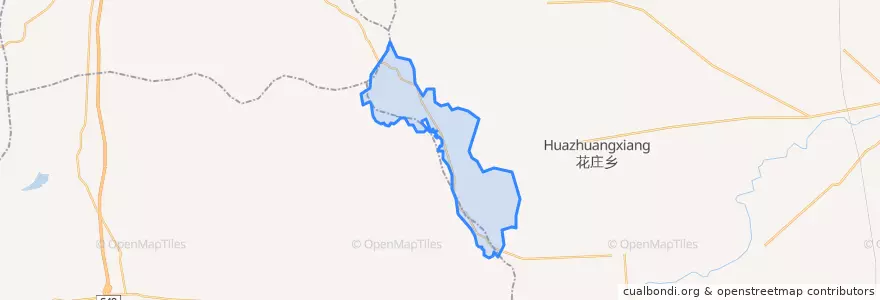 Mapa de ubicacion de 张台村委会.