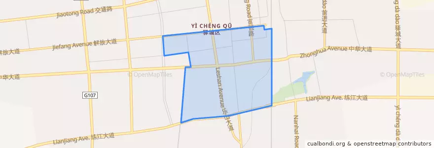 Mapa de ubicacion de Renmin Subdistrict.