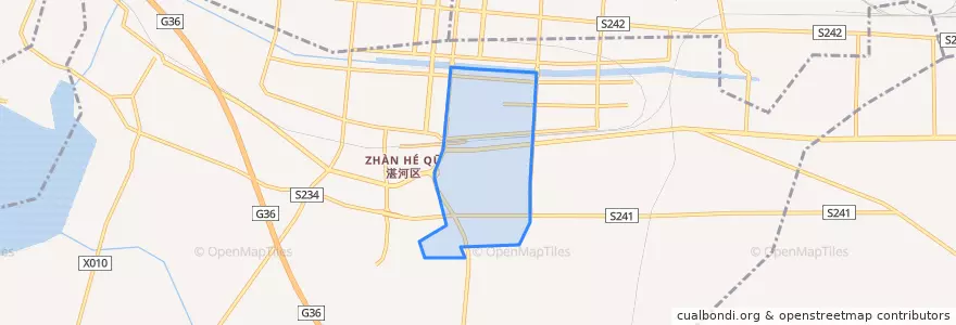 Mapa de ubicacion de Mazhuang Subdistrict.