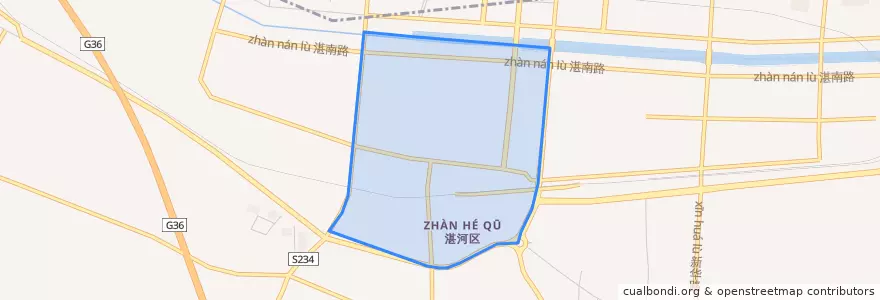 Mapa de ubicacion de 南环路街道.
