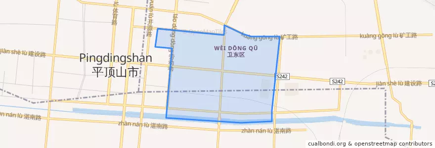 Mapa de ubicacion de 建设路街道.