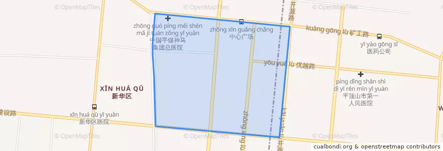 Mapa de ubicacion de 中兴路街道.