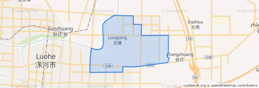 Mapa de ubicacion de 翟庄街道.