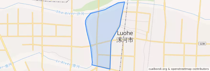 Mapa de ubicacion de 顺河街街道.