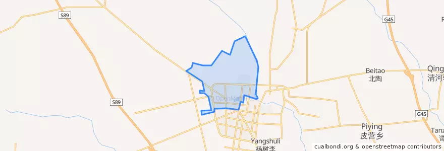 Mapa de ubicacion de 箕子台街道.