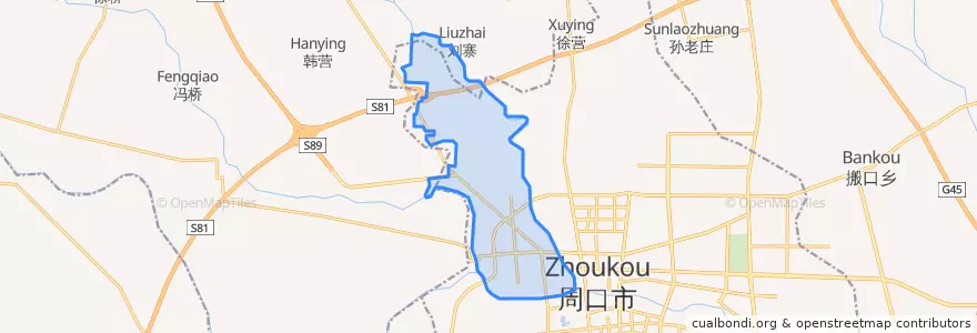 Mapa de ubicacion de 金海路街道.