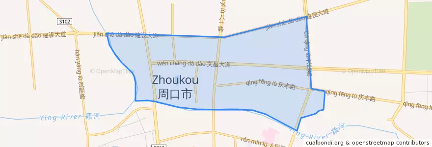 Mapa de ubicacion de 人和街道.