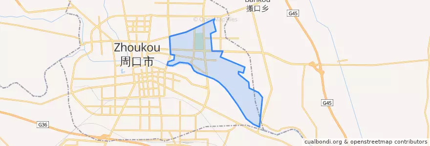 Mapa de ubicacion de 文昌街道.