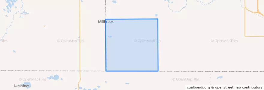 Mapa de ubicacion de Rolland Township.