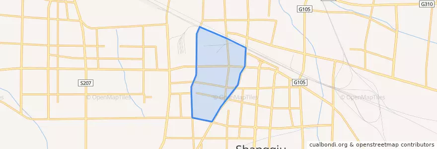 Mapa de ubicacion de Changzheng Subdistrict.