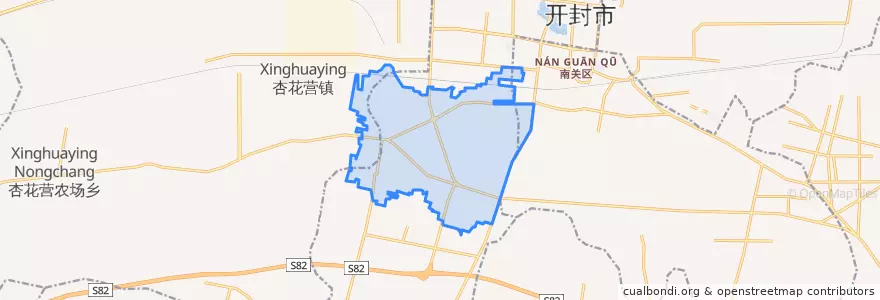 Mapa de ubicacion de 南苑街道.