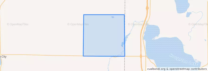 Mapa de ubicacion de Enterprise Township.