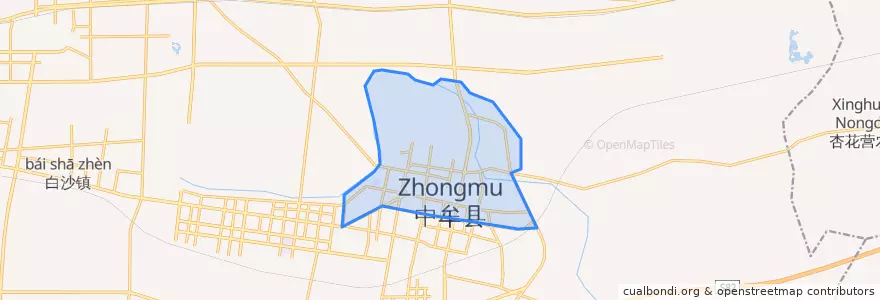 Mapa de ubicacion de Qingnianlu Subdistrict.