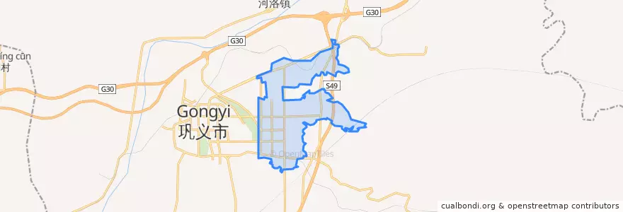 Mapa de ubicacion de Zijinglu Subdistrict.