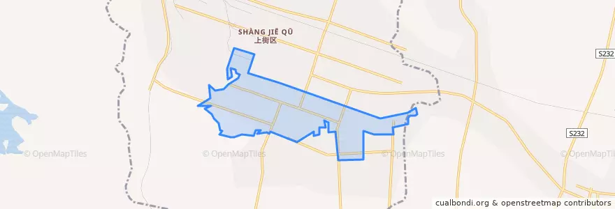 Mapa de ubicacion de 中心路街道.