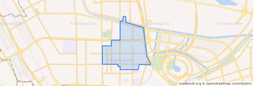 Mapa de ubicacion de Fengchanlu Subdistrict.
