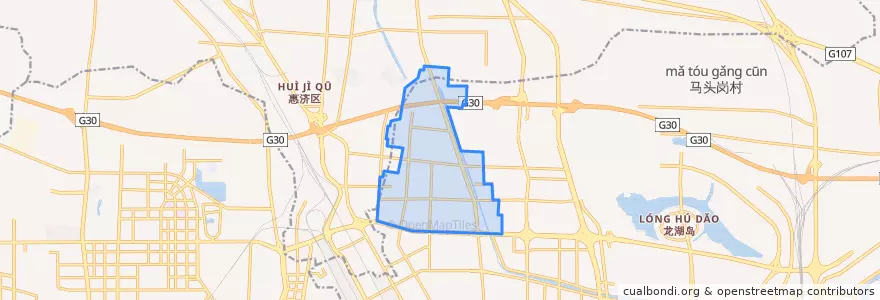 Mapa de ubicacion de Fengqinglu Subdistrict.