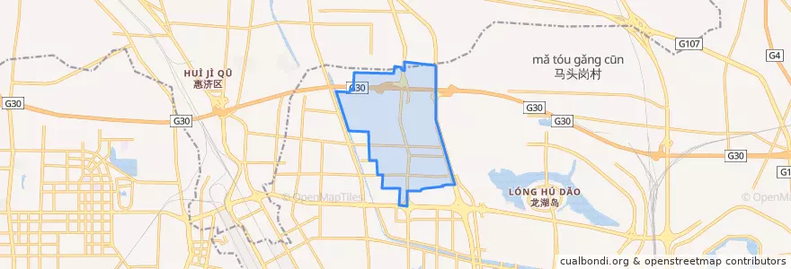Mapa de ubicacion de 国基路街道.