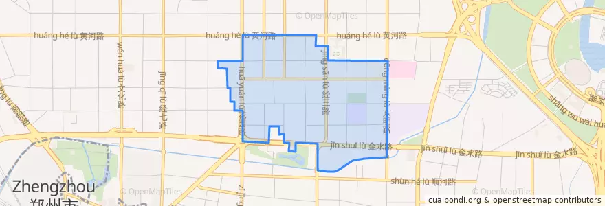 Mapa de ubicacion de 花园路街道.