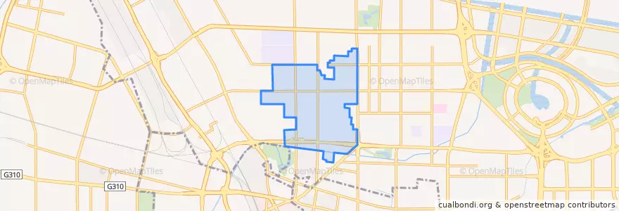Mapa de ubicacion de 经八路街道.