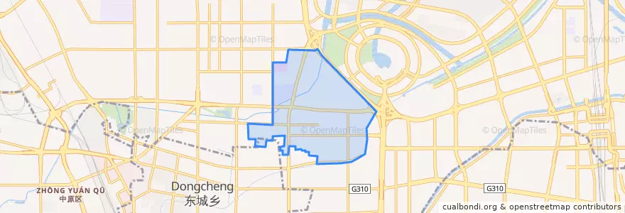 Mapa de ubicacion de 未来路街道.