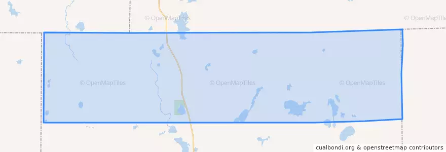 Mapa de ubicacion de Montmorency Township.
