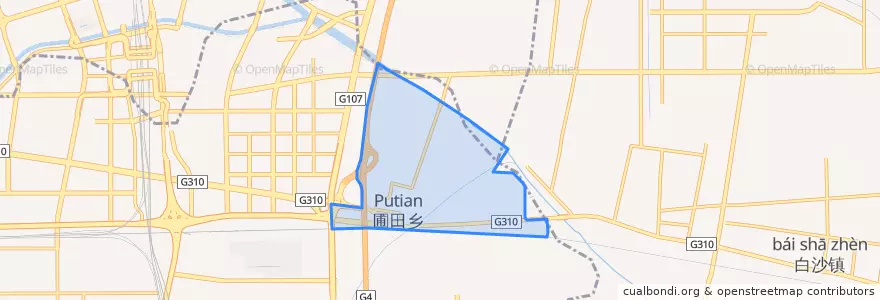 Mapa de ubicacion de Putian.