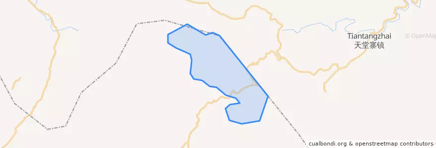 Mapa de ubicacion de 青苔关林场.
