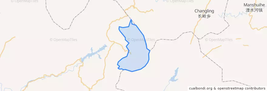 Mapa de ubicacion de 天堂寨林场.