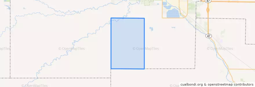 Mapa de ubicacion de Mount Haley Township.