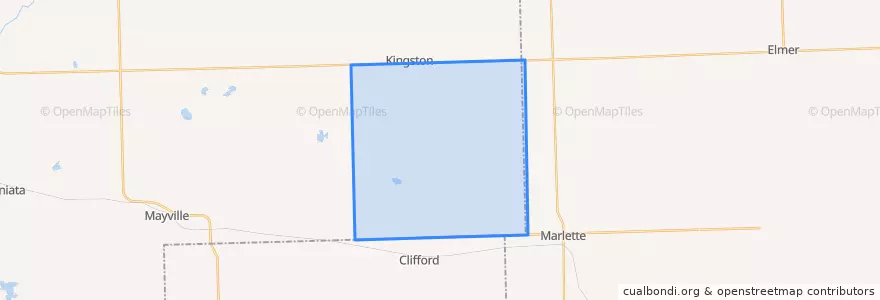 Mapa de ubicacion de Koylton Township.