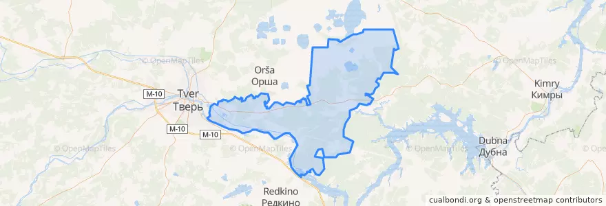 Mapa de ubicacion de Каблуковское сельское поселение.