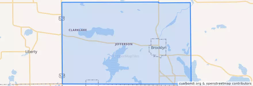 Mapa de ubicacion de Columbia Township.