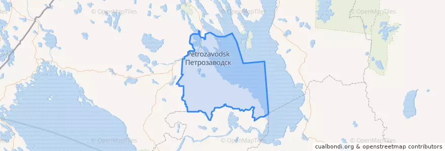 Mapa de ubicacion de Прионежский район.