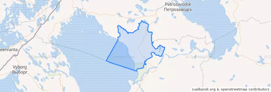 Mapa de ubicacion de Олонецкий район.