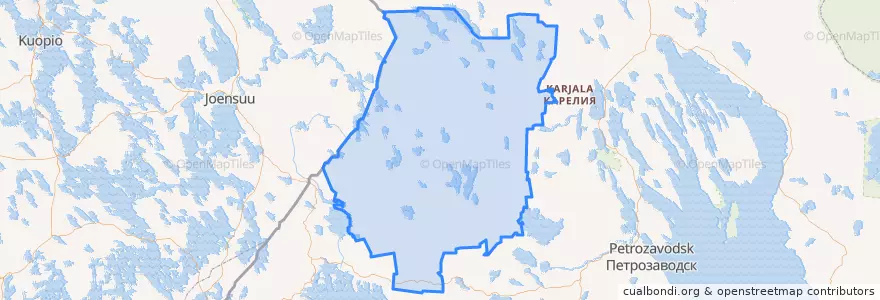 Mapa de ubicacion de Суоярвский район.